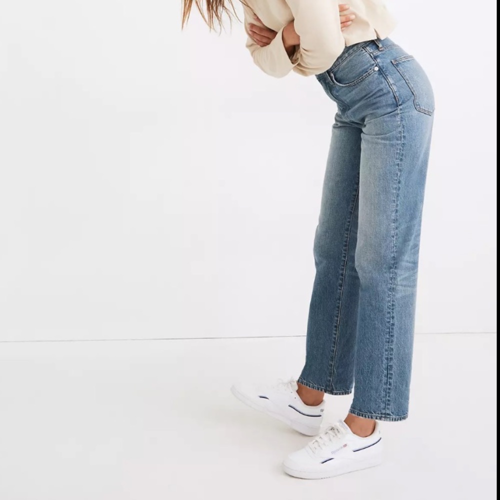 NWT Madewell The Tall Perfect Vintage Straight Jean in Moultrie Wash